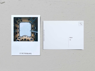 Почтовая открытка фото «Двор-колодец на Ломоносова, 14», Валерия Кузнецова