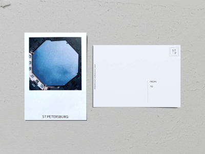 Почтовая открытка фото «Двор-колодец на Малом пр. Петроградской стороны, 1Б», Валерия Кузнецова