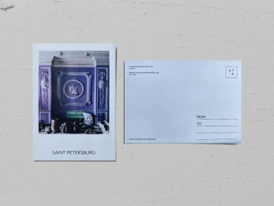 Почтовая открытка фото «Особняк Питера Бетлинга», лепнина на стене, Валерия Кузнецова