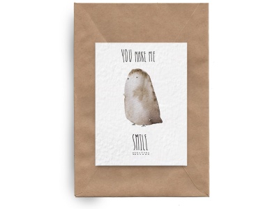 Почтовая открытка «Заставляешь улыбаться»