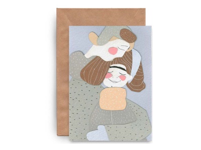 Почтовая открытка «Нежность. Аппликация»