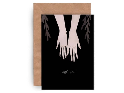 Почтовая открытка «With you»