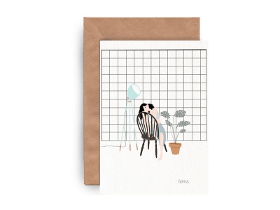 Почтовая открытка «Новый дом»