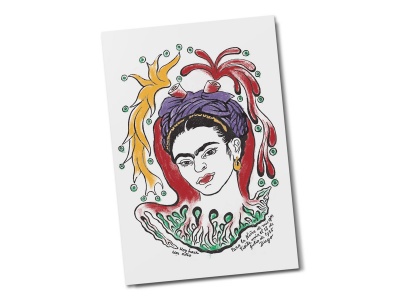 Почтовая открытка «Портрет Фриды Кало» автор Диего Ривера