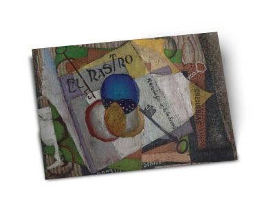 Почтовая открытка «Блошиный рынок» автор Диего Ривера