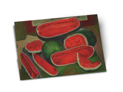 Почтовая открытка «Арбузы» автор Диего Ривера