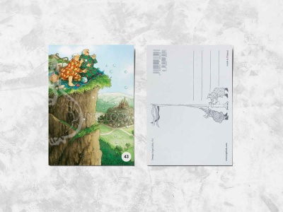 Почтовая открытка «Весёлые бабушки пускают мыльные пузыри»