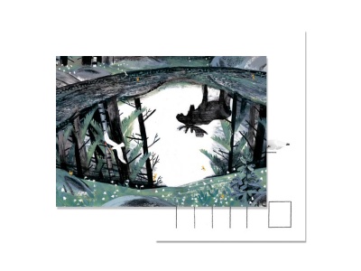 Почтовая открытка Лось