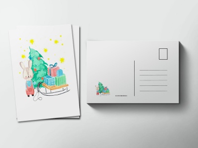 Почтовая открытка «Зайчик», Елена Пирус