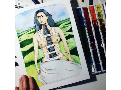 Почтовая открытка «Колонна», Елена Пирус