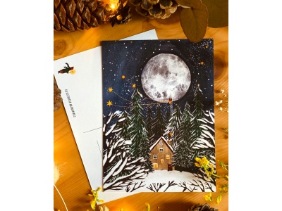 Почтовая открытка «Лунная мечта», Елена Пирус