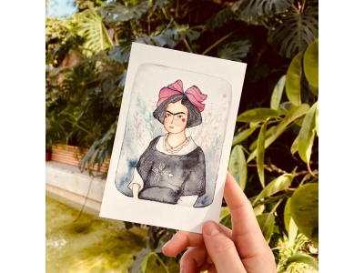 Почтовая открытка «Молодая Фрида», Елена Пирус