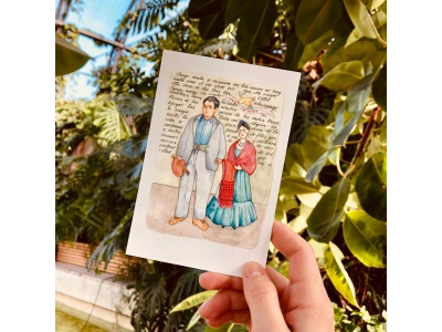 Почтовая открытка «Фрида и Диего» , Елена Пирус