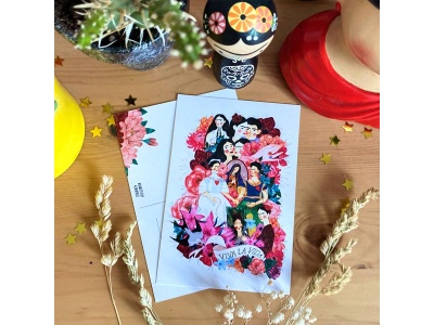 Почтовая открытка «Фрида - коллаж», Елена Пирус