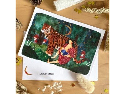 Почтовая открытка «Кормящая мама», Елена Пирус