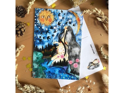 Почтовая открытка «Мать - природа», Елена Пирус