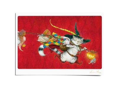 Почтовая открытка по мотивам сказки «Кот в сапогах», Антон Ломаев