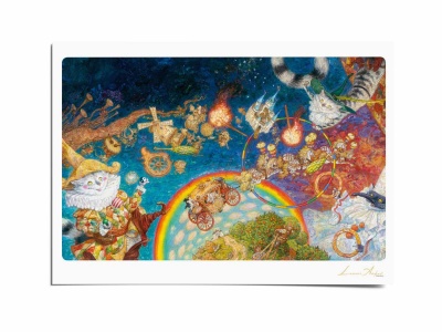 Почтовая открытка по мотивам сказки «Кот в сапогах», Антон Ломаев