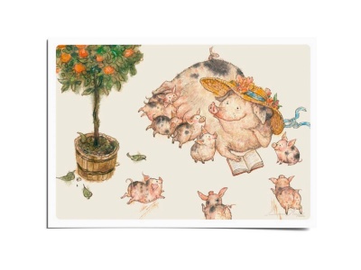 Почтовая открытка по мотивам сказки «Свинопас», Антон Ломаев