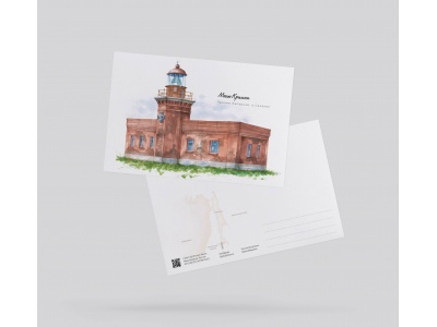 Почтовая открытка «Маяк Крильон» (о. Сахалин)