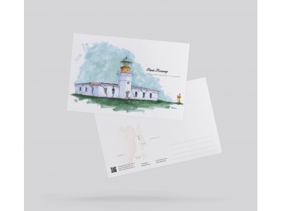 Почтовая открытка «Маяк Жонкиер» (о. Сахалин)