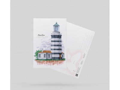 Почтовая открытка «Маяк Шиле» (о. Турция)