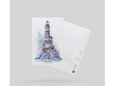 Почтовая открытка «Маяк Анива» (Японское море)