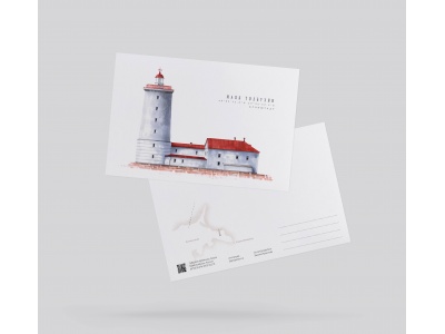 Почтовая открытка «маяк Толбухин» (Финский залив. Россия)