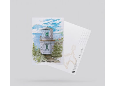 Почтовая открытка «маяк Ай-Тодорский» (Черное море, Крым)