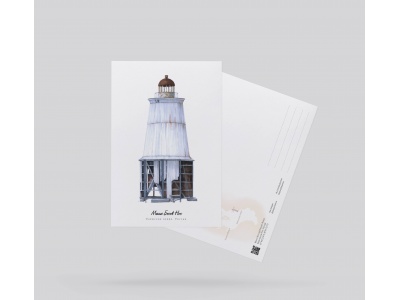 Почтовая открытка «Маяк Бесов Нос» (Онежское озеро озеро)