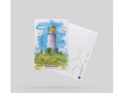 Почтовая открытка «маяк Еникальский» (Черное море, Крым)