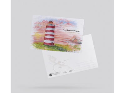 Почтовая открытка «Маяк Кильдинский» (Баренцево море)