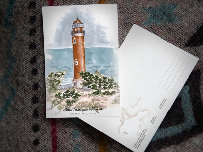 Почтовая открытка «маяк Гогланд Южный» (Финский залив. Россия)