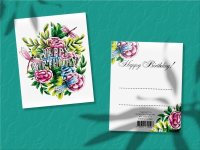 Мини-открытка «Кустовые розы»