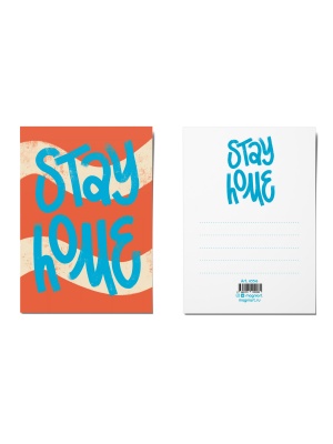 Почтовая открытка «Stay Home»
