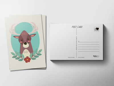 Почтовая открытка «Олень»