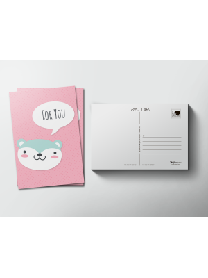 Почтовая открытка «Панда for you»