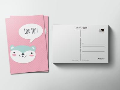 Почтовая открытка «Панда for you»