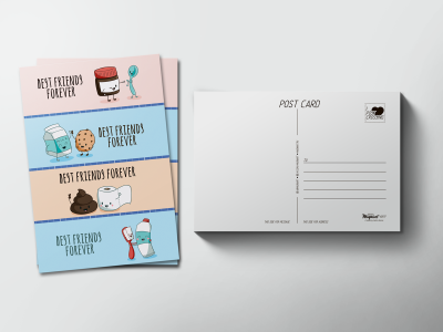 Почтовая открытка «Best friends forever»