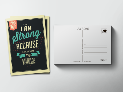 Почтовая открытка «I am Strong»