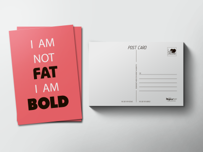 Почтовая открытка «FAT-BOLD»