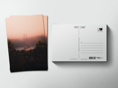 Почтовая открытка «Мост в тумане»