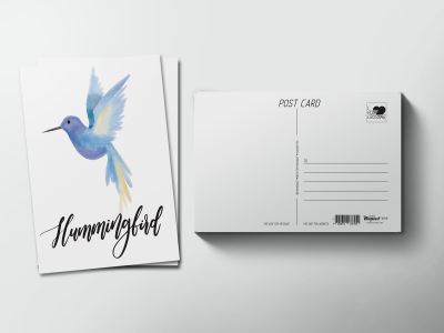 Почтовая открытка «Птица Колибри»