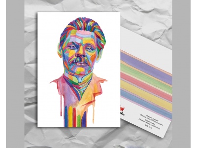 Почтовая открытка из серии «Писатели и поэты: Горький М.»