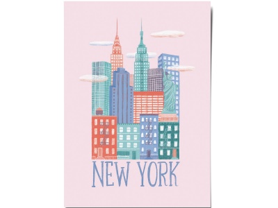 Открытка «New York». O paper paper