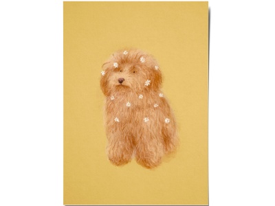 Открытка «Лабрадудель». O paper paper