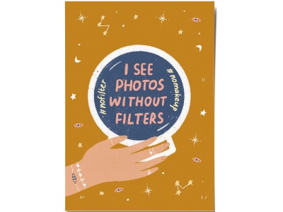 Открытка «Without filters». O paper paper