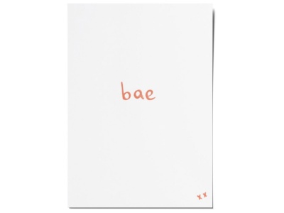 Открытка «bae». O paper paper