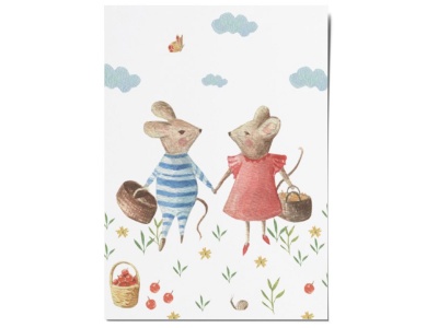 Открытка «Мышата». O paper paper