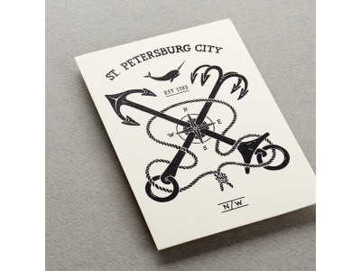 Почтовая открытка «Герб Петербурга»